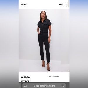 Good American Jean Jumpsuit size “3” (10/12)